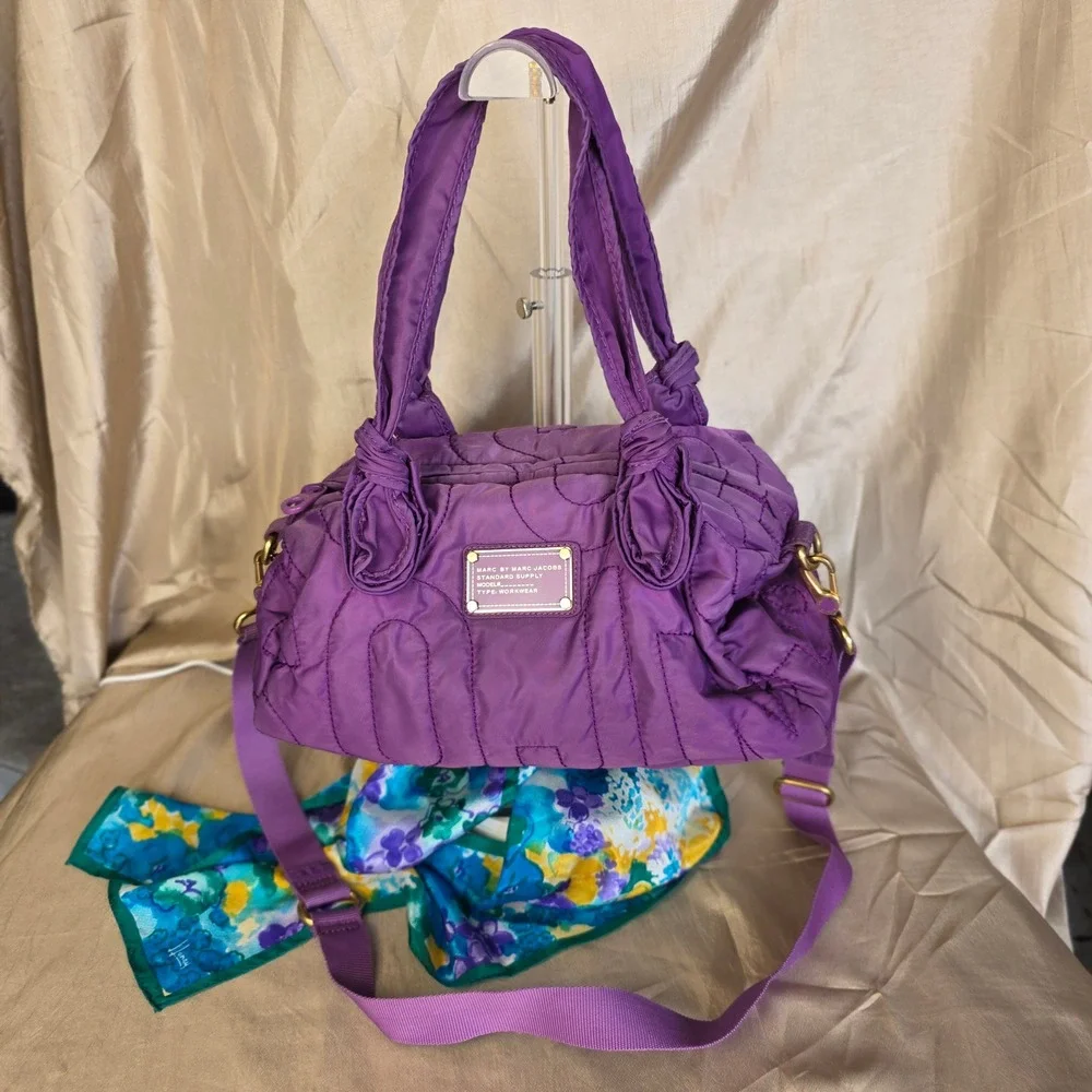 Marc by Marc Jacobs Standard Supply Workwear Purple Quilted Nylon Backpack Marc jacobs nylon purple - Gem main image 2